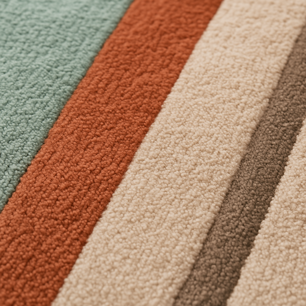 Modern Geometric Hand-Tufted Wool Rug – Pastel Abstract Area Carpet