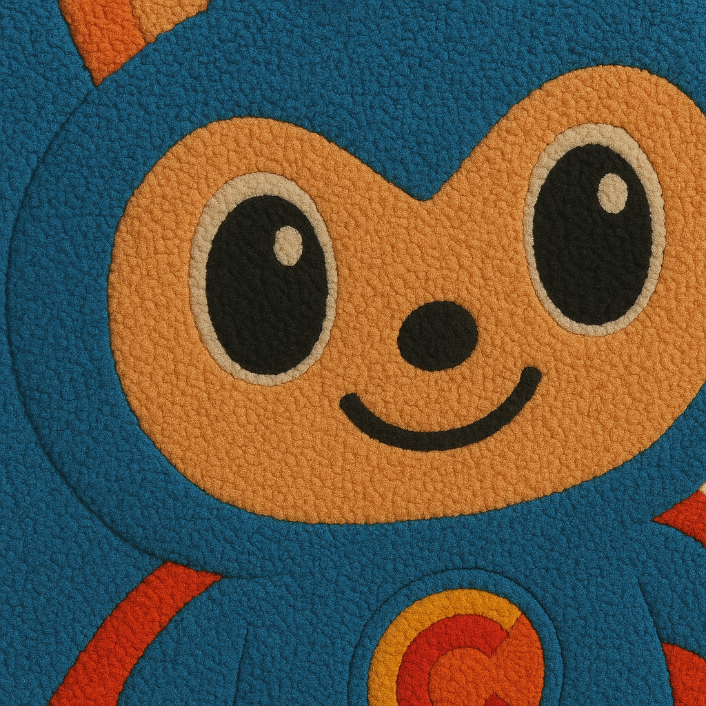 CAPEE Hero Bunny Tufted Rug – Kids Cartoon Superhero Carpet